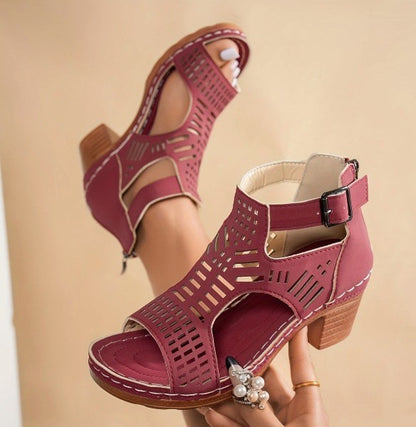 Sandales à Talons Ajourées