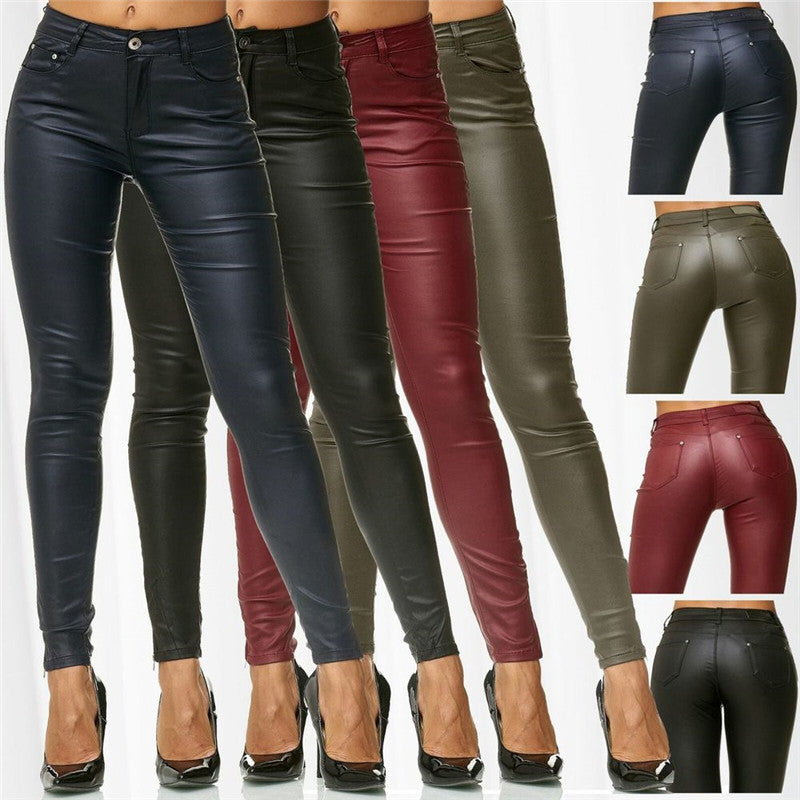 Pantalon en similicuir pour femme