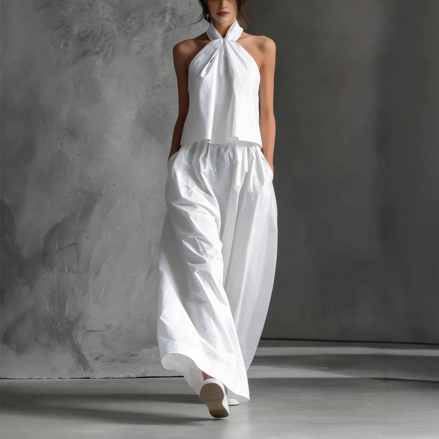 Ensemble Fluide Dos-Nu & Pantalon Large