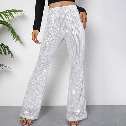 Nouveau pantalon bootcut à sequins