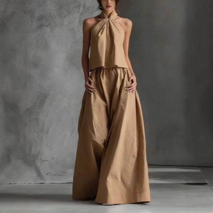 Ensemble Fluide Dos-Nu & Pantalon Large