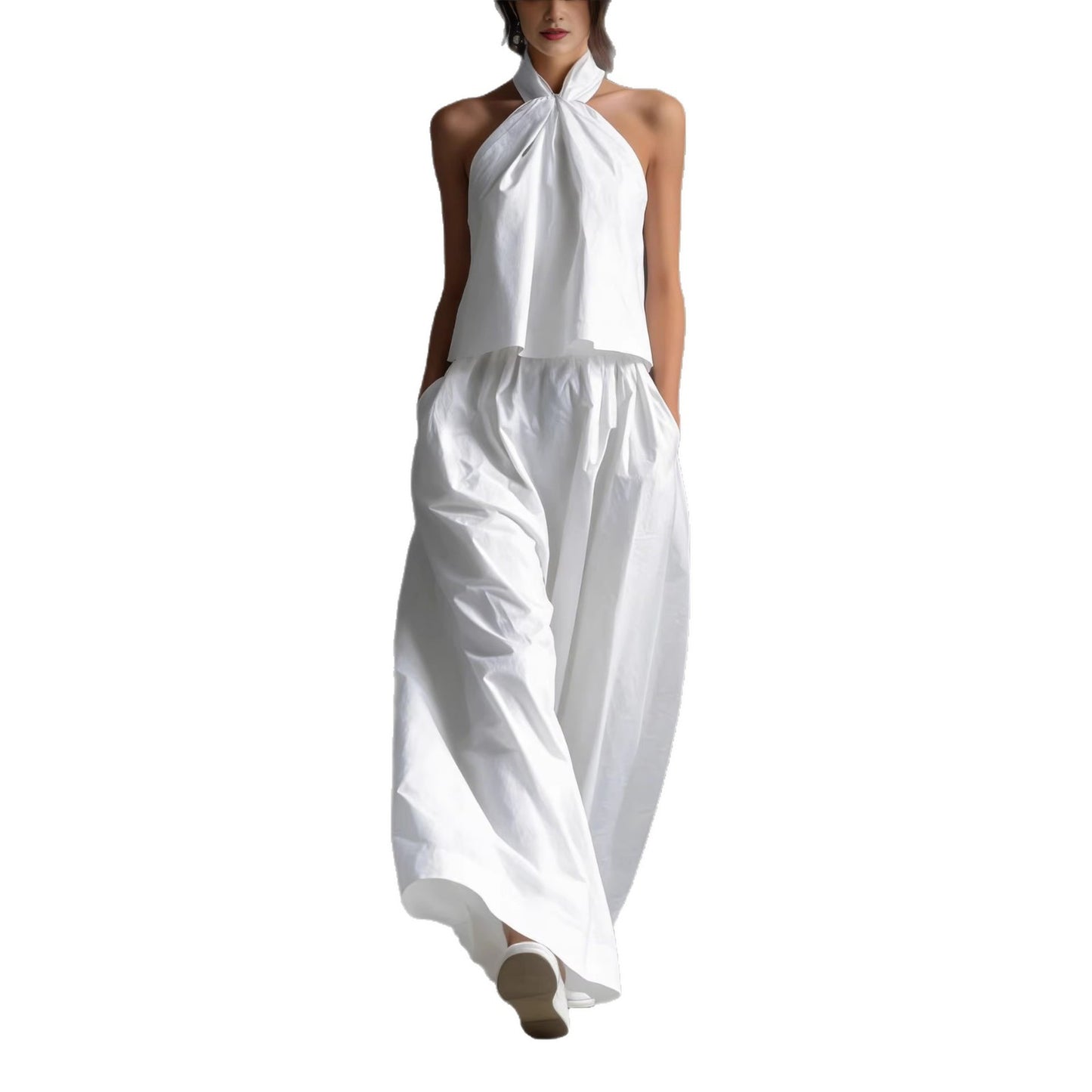 Ensemble Fluide Dos-Nu & Pantalon Large