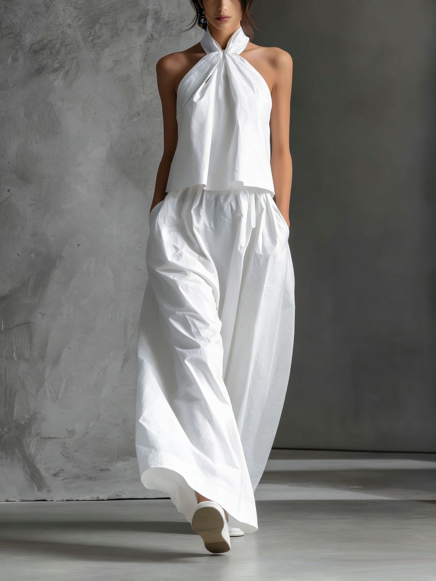 Ensemble Fluide Dos-Nu & Pantalon Large