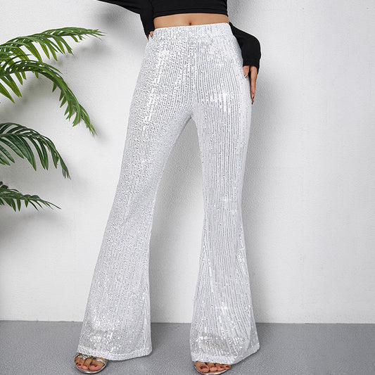 Nouveau pantalon bootcut à sequins