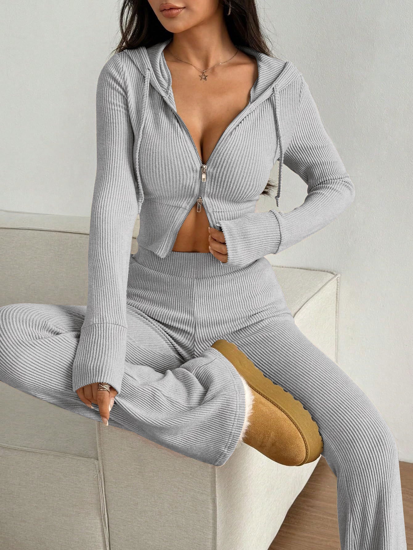 Ensemble Zip & Flare – Silhouette Raffinée