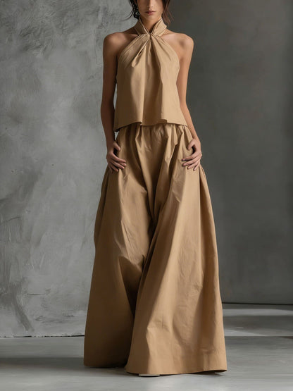 Ensemble Fluide Dos-Nu & Pantalon Large